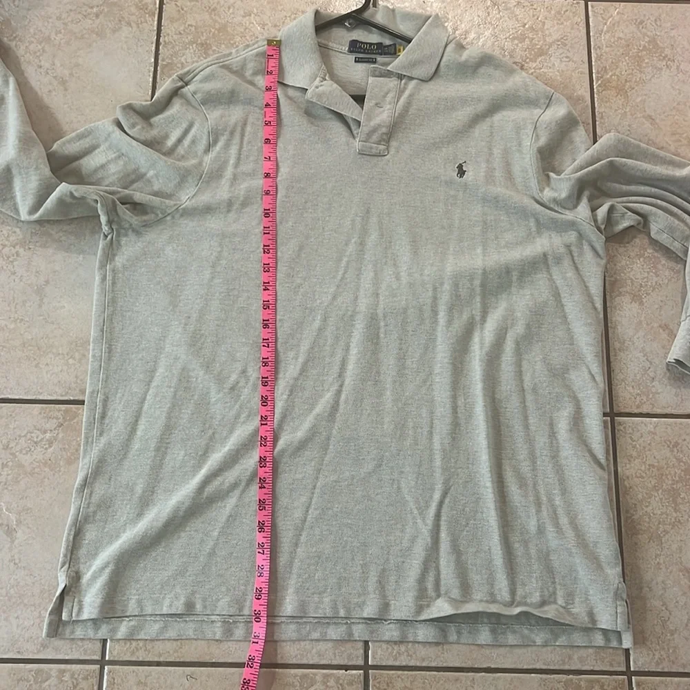 Polo by Ralph‎ Lauren Men's Oatmeal Beige Long Sleeve Shirt Classic Fit, XXL